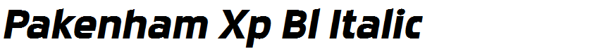 Pakenham Xp Bl Italic