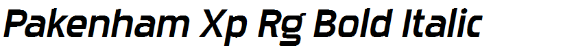 Pakenham Xp Rg Bold Italic