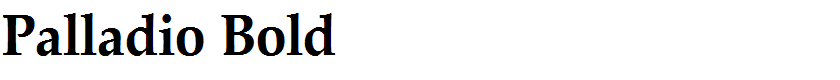 Palladio Bold