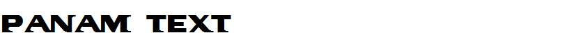 PanAm Text