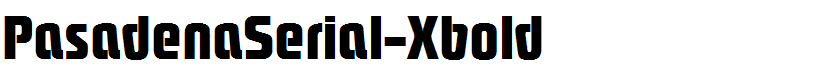 PasadenaSerial-Xbold