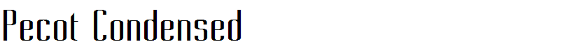 Pecot Condensed