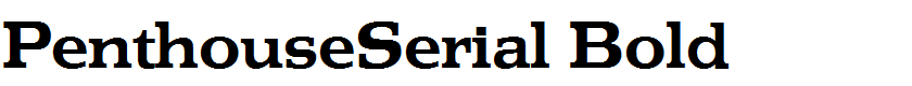 PenthouseSerial Bold