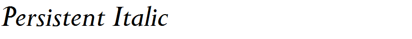 Persistent Italic