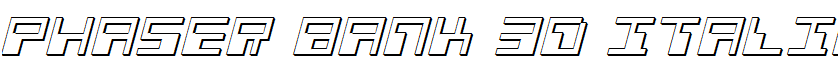 Phaser Bank 3D Italic Italic