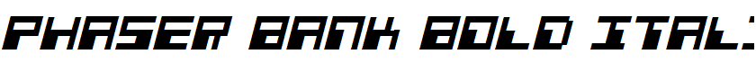 Phaser Bank Bold Italic Bold Italic