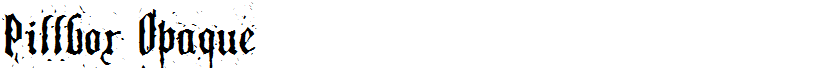 Pillbox Opaque