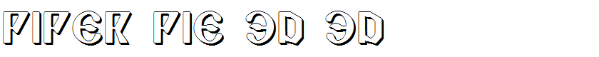 Piper Pie 3D 3D