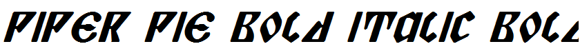 Piper Pie Bold Italic Bold Italic