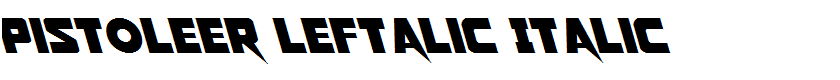 Pistoleer Leftalic Italic