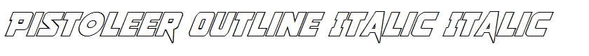 Pistoleer Outline Italic Italic