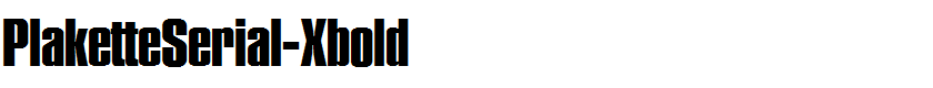 PlaketteSerial-Xbold