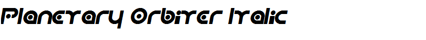 Planetary Orbiter Italic
