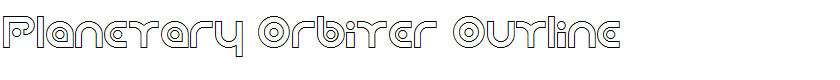Planetary Orbiter Outline