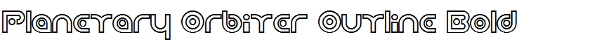 Planetary Orbiter Outline Bold