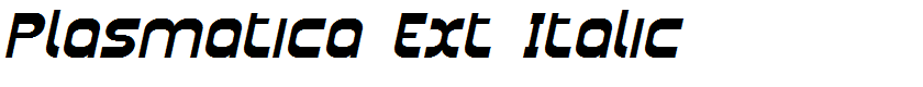 Plasmatica Ext Italic