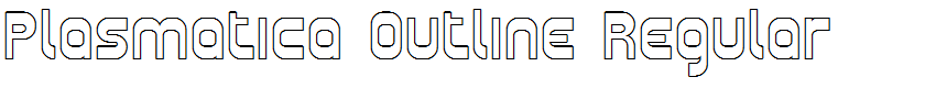 Plasmatica Outline Regular