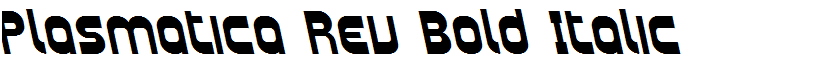 Plasmatica Rev Bold Italic