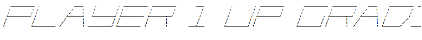 Player 1 Up Gradient Italic Italic