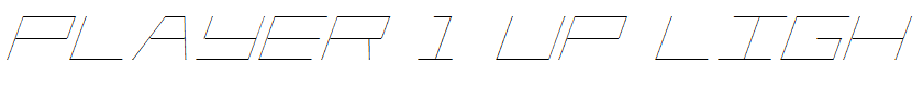 Player 1 Up Light Italic Light Italic