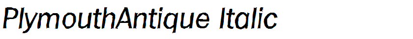 PlymouthAntique Italic
