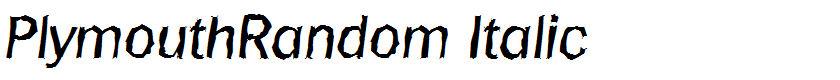 PlymouthRandom Italic