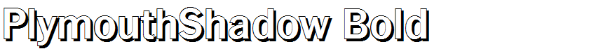 PlymouthShadow Bold