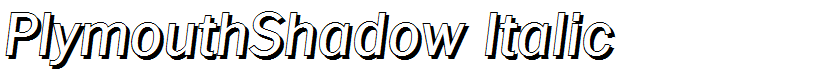 PlymouthShadow Italic