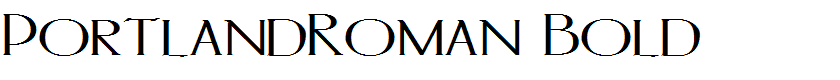 PortlandRoman Bold