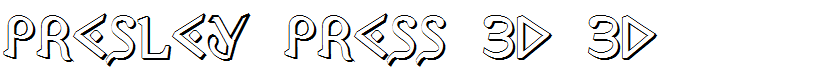 Presley Press 3D 3D