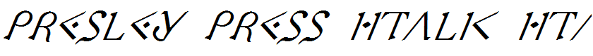 Presley Press Italic Italic
