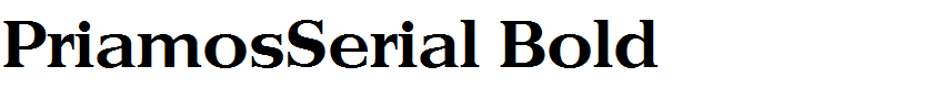 PriamosSerial Bold