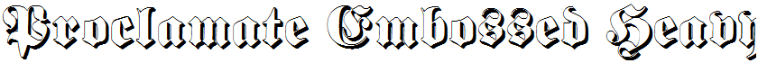 Proclamate Embossed Heavy