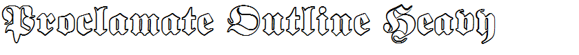 Proclamate Outline Heavy