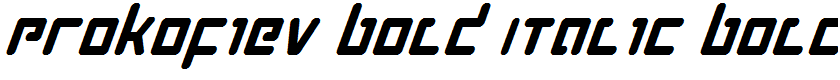 Prokofiev Bold Italic Bold Italic
