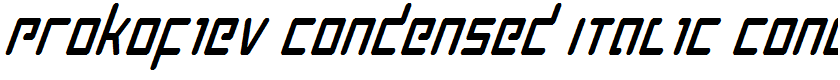 Prokofiev Condensed Italic Condensed Italic