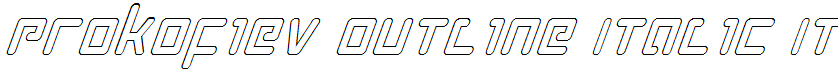 Prokofiev Outline Italic Italic