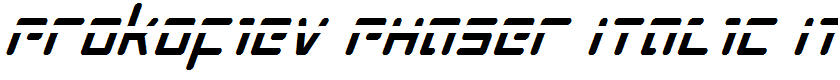 Prokofiev Phaser Italic Italic