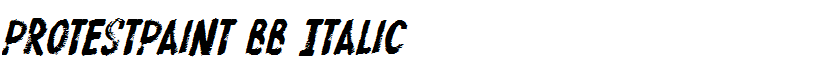 ProtestPaint BB Italic