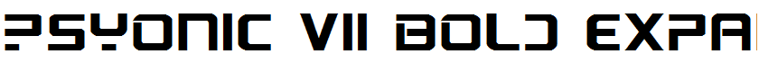 PsYonic VII Bold Expanded Bold Expanded