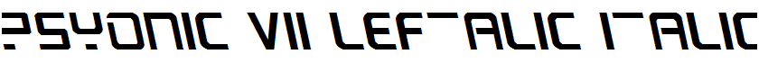 PsYonic VII Leftalic Italic