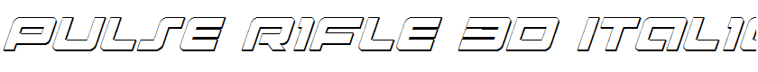 Pulse Rifle 3D Italic Italic