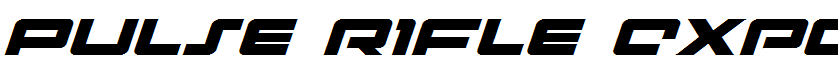 Pulse Rifle Expanded Italic Expanded Italic