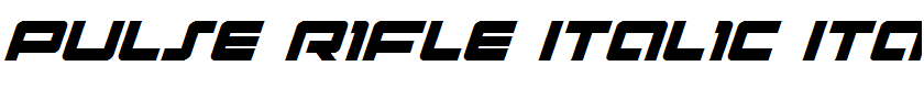Pulse Rifle Italic Italic