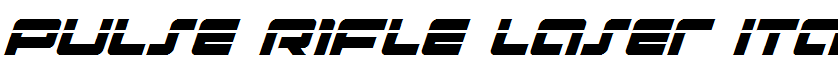 Pulse Rifle Laser Italic Italic