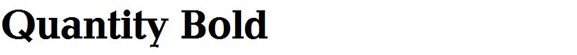 Quantity Bold