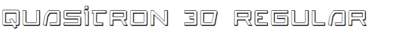 Quasitron 3D Regular