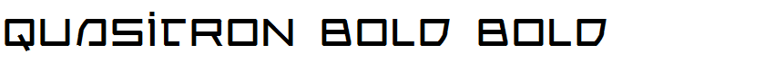Quasitron Bold Bold