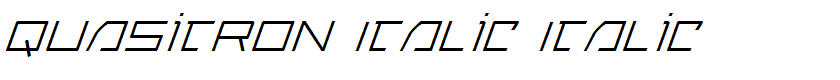Quasitron Italic Italic