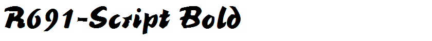 R691-Script Bold